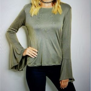 BELL SLEEVE TOP MADE IN USA